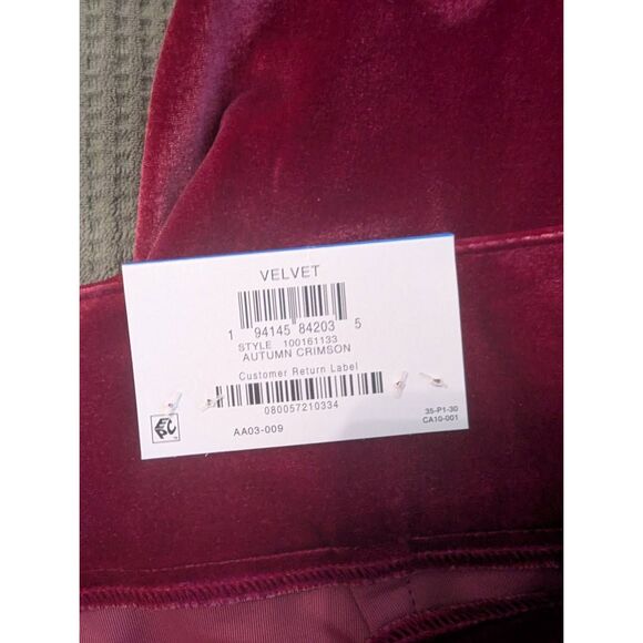 Brand New INC International Concepts Women's XL Wide Leg High Rise Velvet Pants - Picture 7 of 7